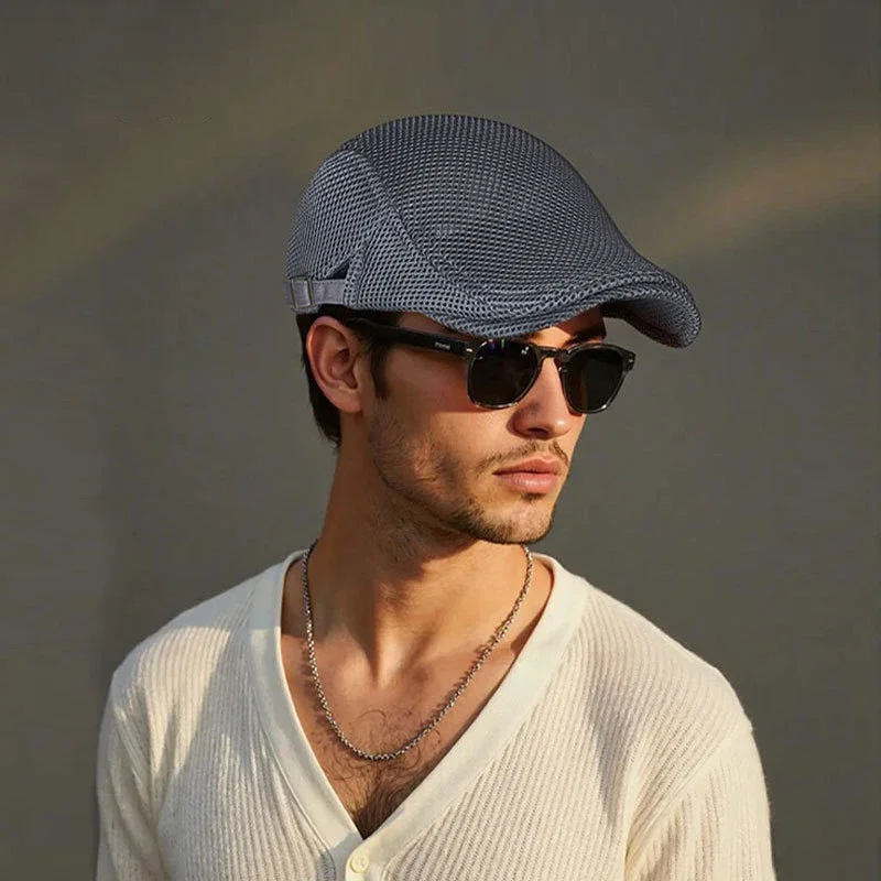 Summer Hollow Mesh Peaked Cap Beret Breathable Design for Outdoor Casual Unisex Sun Hat with Adjustable Forward Hat Quick Drying
Summer Hollow Mesh Peaked Cap Beret Breathable Design for Outdoor Casual Unisex Sun Hat with Adjustable Forward Hat Quick Drying