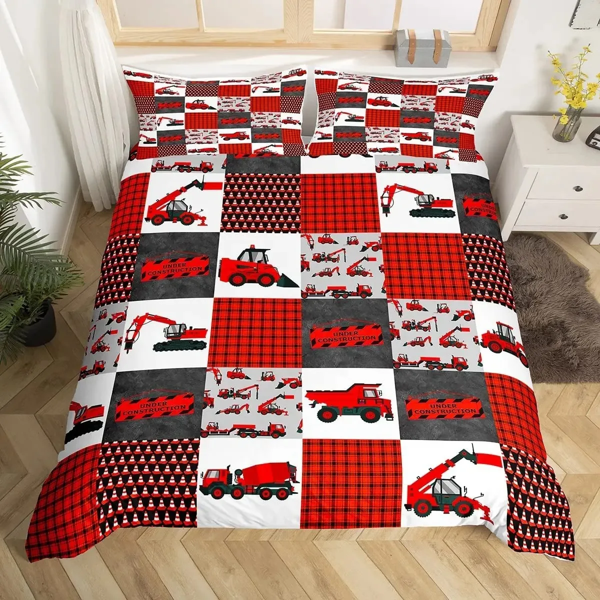 3D Print Truck Duvet Cover Set Cartoon Pattern Car Polyester Comforter Cover King Queen Size Bedding Set for Kid Boy Girl
3D Print Truck Duvet Cover Set Cartoon Pattern Car Polyester Comforter Cover King Queen Size Bedding Set for Kid Boy Girl