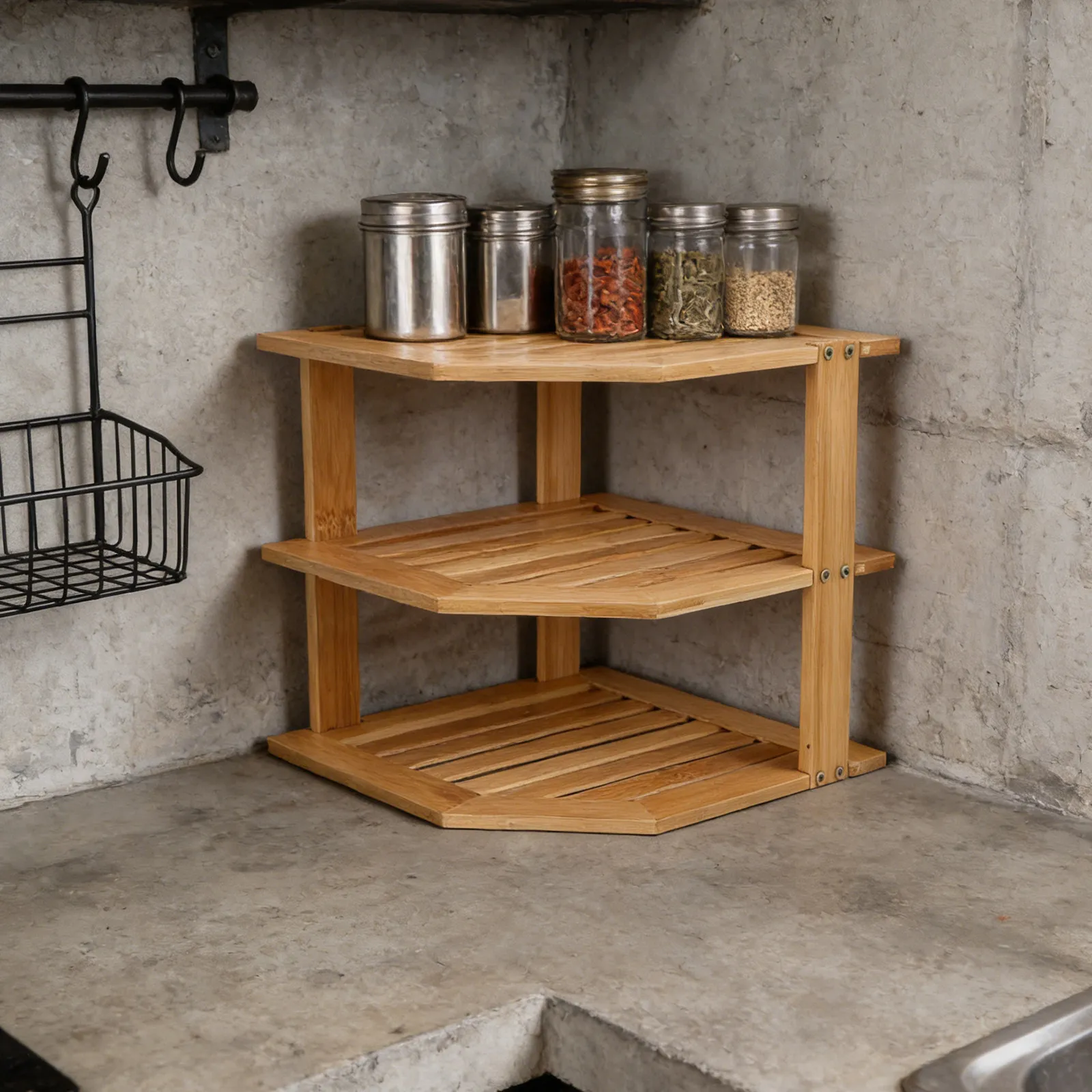 3 Tier Bamboo Corner Shelf Organizer for Kitchen Countertop Space Saving Dish Bowl Plate Storage Rack Eco Friendly
3 Tier Bamboo Corner Shelf Organizer for Kitchen Countertop Space Saving Dish Bowl Plate Storage Rack Eco Friendly