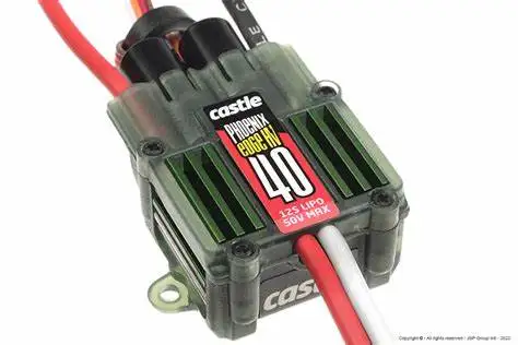 Castle Phoenix Edge 12S 40 HV-40 Amp Electronic Speed Controller ESC CC-PHX-E40HV 40A
Castle Phoenix Edge 12S 40 HV-40 Amp Electronic Speed Controller ESC CC-PHX-E40HV 40A