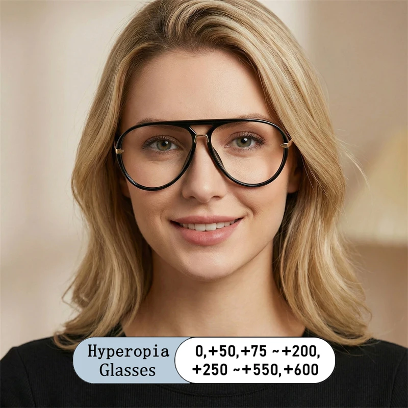 Classics Brand Design Retro Lady Oversized Toad Frame Photochromic Anti Blue Light Hyperopia Prescription Reading Glasses 0 ~ +6
Classics Brand Design Retro Lady Oversized Toad Frame Photochromic Anti Blue Light Hyperopia Prescription Reading Glasses 0 ~ +6