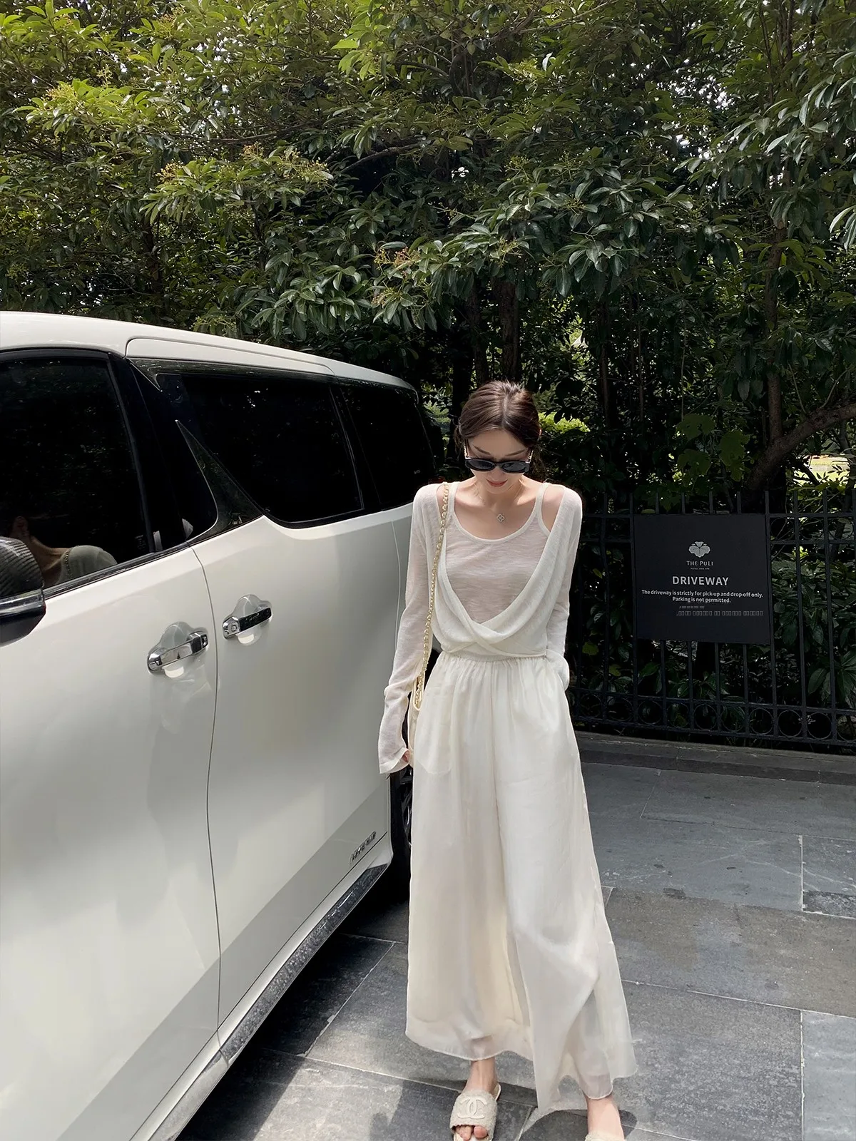 Cchen Chencheng le Ice Silk Sun Protection Knitted Sweater Two-Piece Set Spring Autumn Loose Fit Long Sve round Ne
Cchen Chencheng le Ice Silk Sun Protection Knitted Sweater Two-Piece Set Spring Autumn Loose Fit Long Sve round Ne