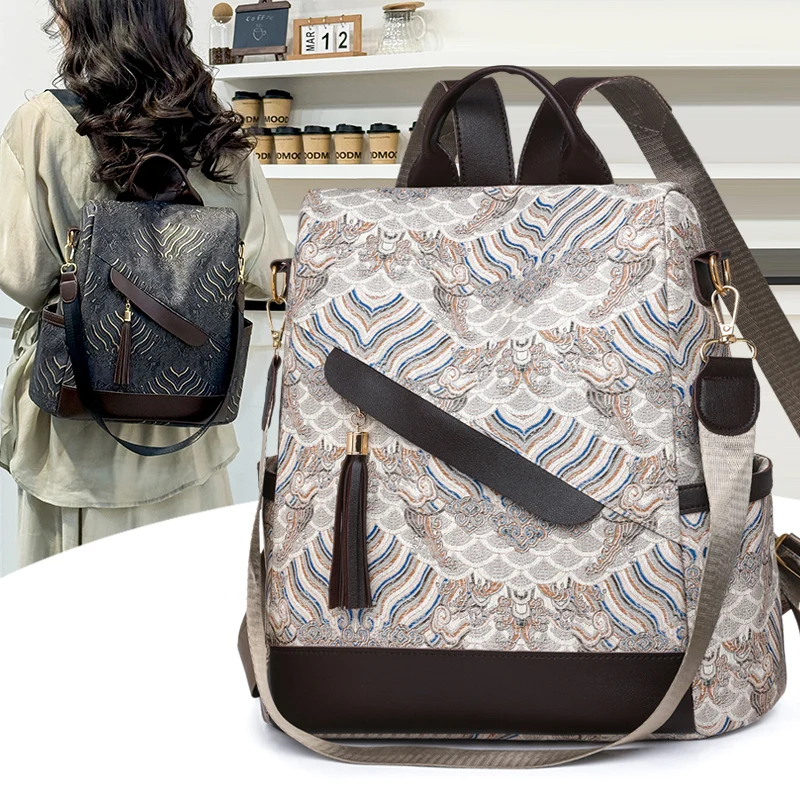 Fashionable new trend women's Oxford patterned shoulder bag backpack handbag school bag bags for woman mochila ita bag 백팩 bags
Fashionable new trend women's Oxford patterned shoulder bag backpack handbag school bag bags for woman mochila ita bag 백팩 bags