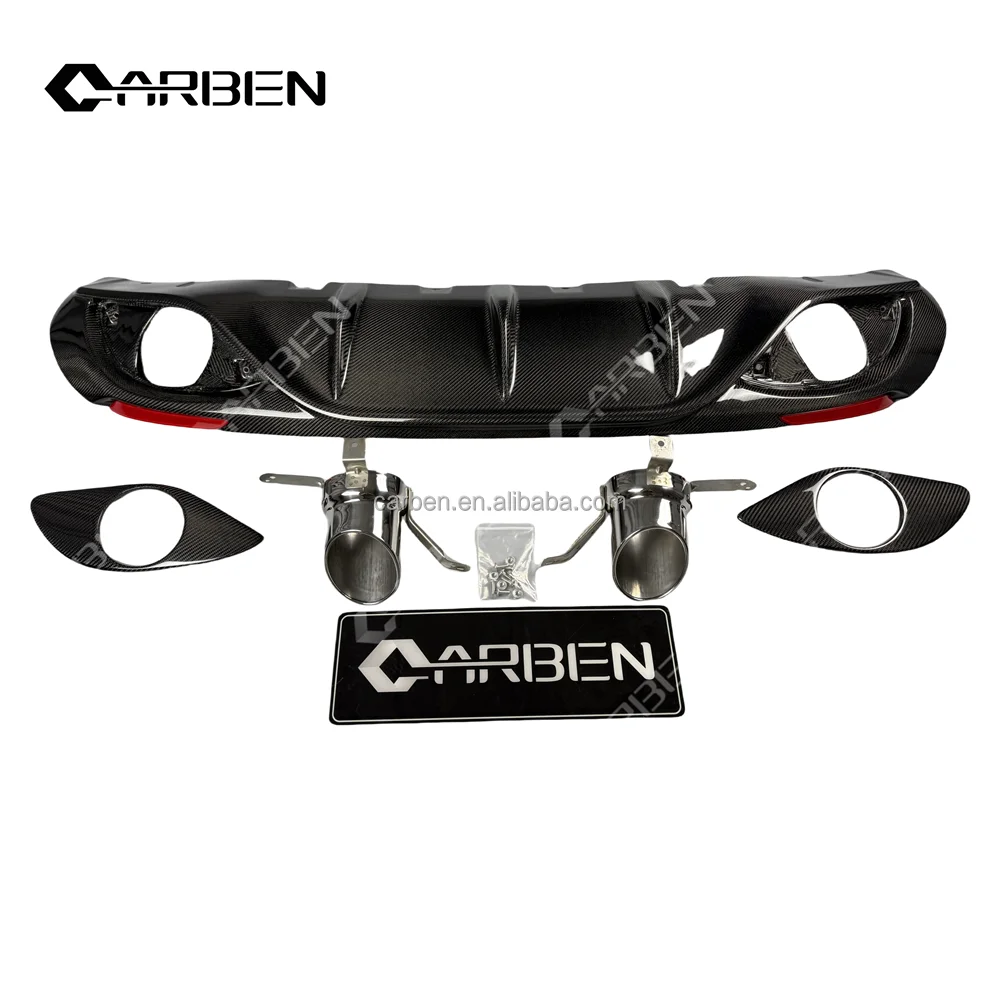 Carbon Fiber Rear Lip Bumper Diffuser & Body Kit for Giulia-New Carbon Black Bolt-On Upgrade
Carbon Fiber Rear Lip Bumper Diffuser & Body Kit for Giulia-New Carbon Black Bolt-On Upgrade