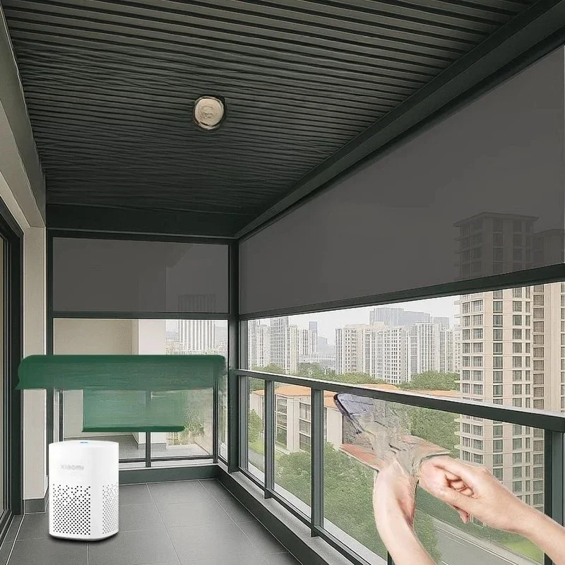 Intelligent electric outdoor gazebo, windproof roller shutter, open balcony, rainproof, mosquito-proof, sunshade, sunscreen
Intelligent electric outdoor gazebo, windproof roller shutter, open balcony, rainproof, mosquito-proof, sunshade, sunscreen