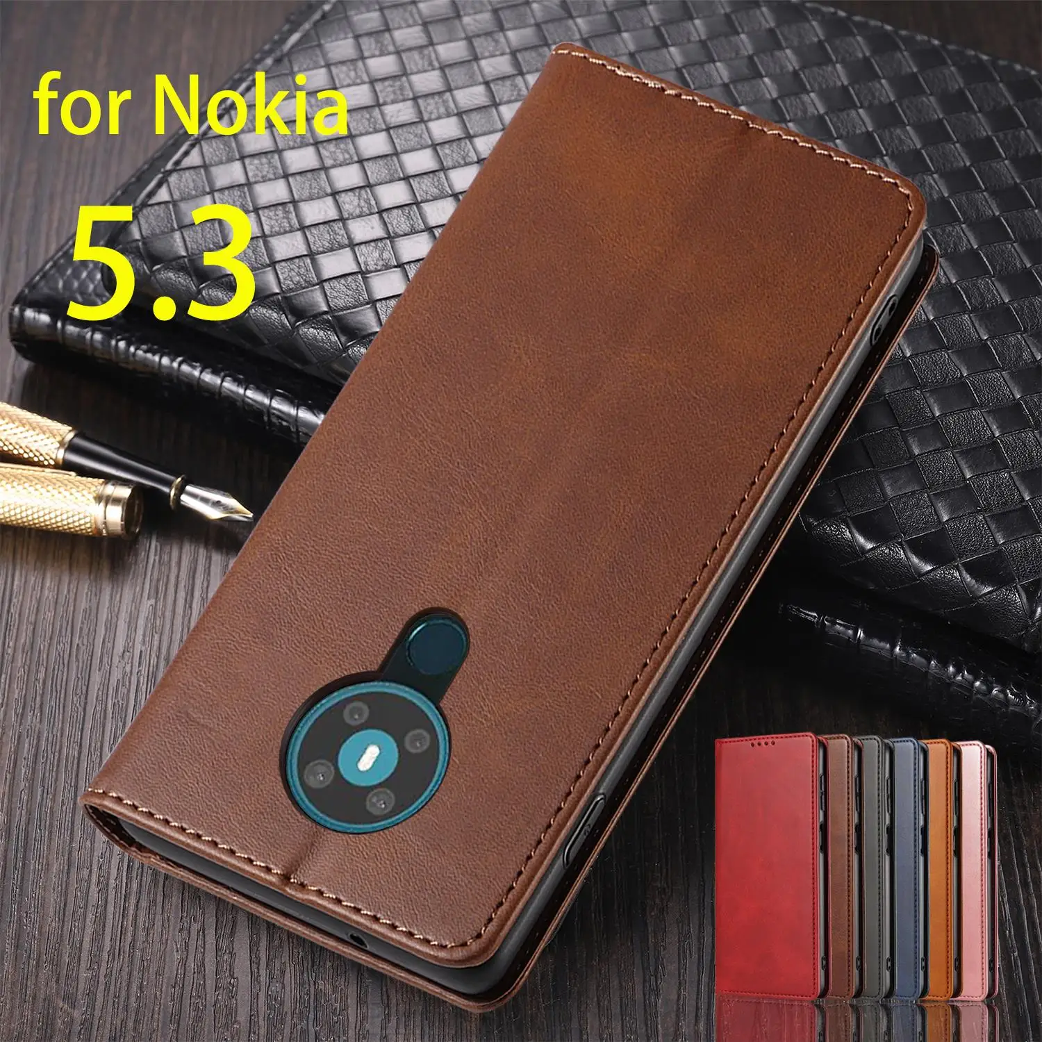 Кожаный чехол для Nokia 5.3, флип-чехол, держатель для карт, кобура с магнитным притяжением, чехол-кошелек для Nokia 5.3 Capa Fundas Coque
Кожаный чехол для Nokia 5.3, флип-чехол, держатель для карт, кобура с магнитным притяжением, чехол-кошелек для Nokia 5.3 Capa Fundas Coque
