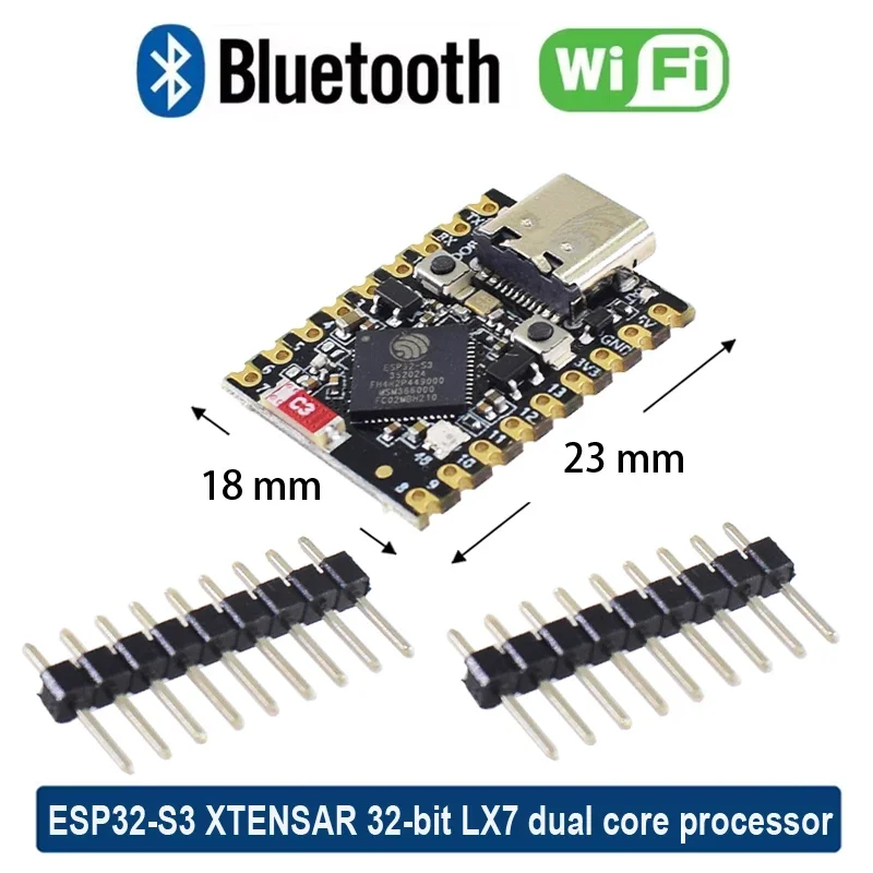 Single-Core SuperMini ESP32-S3 ESP32-C3 ESP32-H2 ESP32-C6 Development Board Modules Super Mini WiFi BT Bluetooth Module
Single-Core SuperMini ESP32-S3 ESP32-C3 ESP32-H2 ESP32-C6 Development Board Modules Super Mini WiFi BT Bluetooth Module