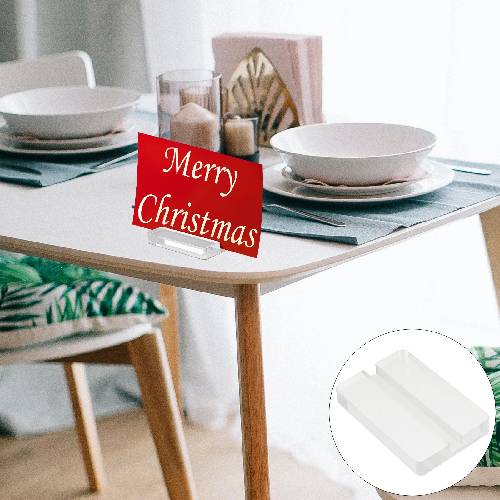 2Pcs Acrylic Desktop Card Slot Display Stand Transparent Card Support Stable Sign Holder Base Desktop Decor Holding Stand
2Pcs Acrylic Desktop Card Slot Display Stand Transparent Card Support Stable Sign Holder Base Desktop Decor Holding Stand