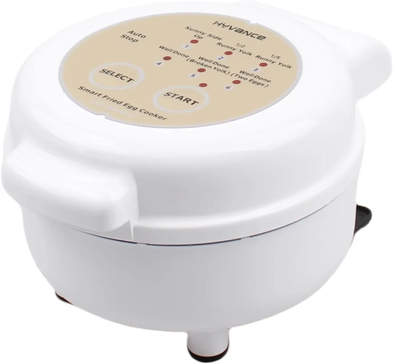 Smart Fried Egg Cooker: 6 Doneness Settings, Auto Off, Alarm, Non-Stick PFAS-Free (White)
Smart Fried Egg Cooker: 6 Doneness Settings, Auto Off, Alarm, Non-Stick PFAS-Free (White)