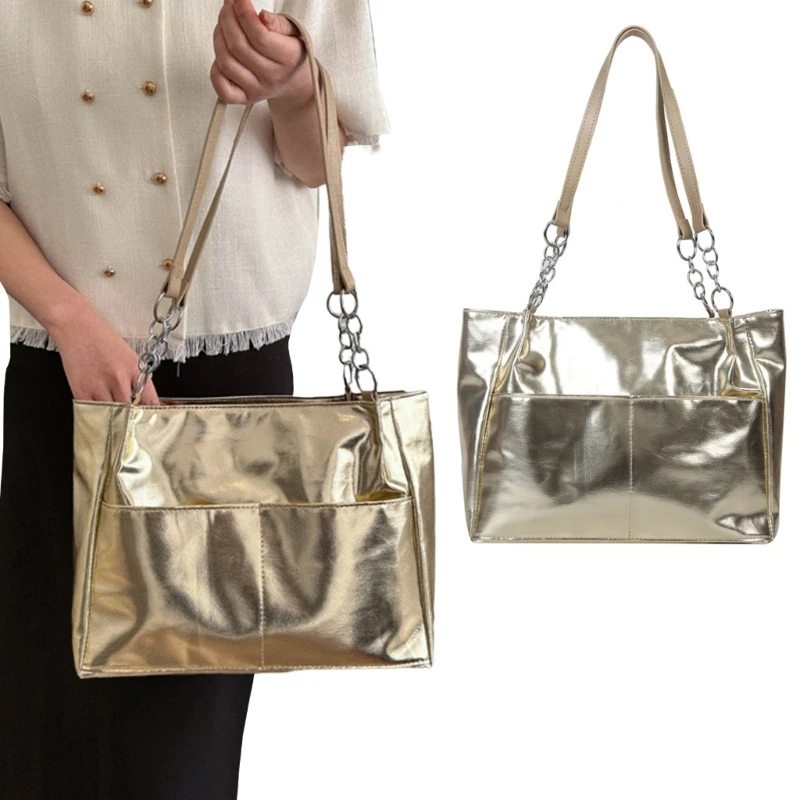 Women Daily Casual Tote Large Capacity Solid Color Handbag Waterproof Trendy Zipper Shoulder Bag for Travel Shopping Work Dating
Women Daily Casual Tote Large Capacity Solid Color Handbag Waterproof Trendy Zipper Shoulder Bag for Travel Shopping Work Dating