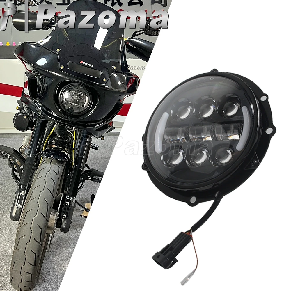 Motorcycle Round Head Lamp LED Headlight Projector 5-3/4" Headlamp For Harley M8 Softail Low Rider ST FXLRST 117 EI Diablo FXRST
Motorcycle Round Head Lamp LED Headlight Projector 5-3/4" Headlamp For Harley M8 Softail Low Rider ST FXLRST 117 EI Diablo FXRST