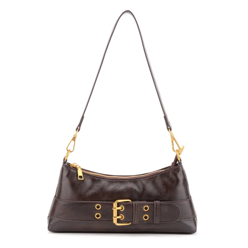 Роскошная новая женская сумка на плечо, модная сумка в форме полумесяца для подмышек, коричневая сумка в стиле ретро Y2k, мотоциклетная сумка с пряжкой на ремень
Роскошная новая женская сумка на плечо, модная сумка в форме полумесяца для подмышек, коричневая сумка в стиле ретро Y2k, мотоциклетная сумка с пряжкой на ремень