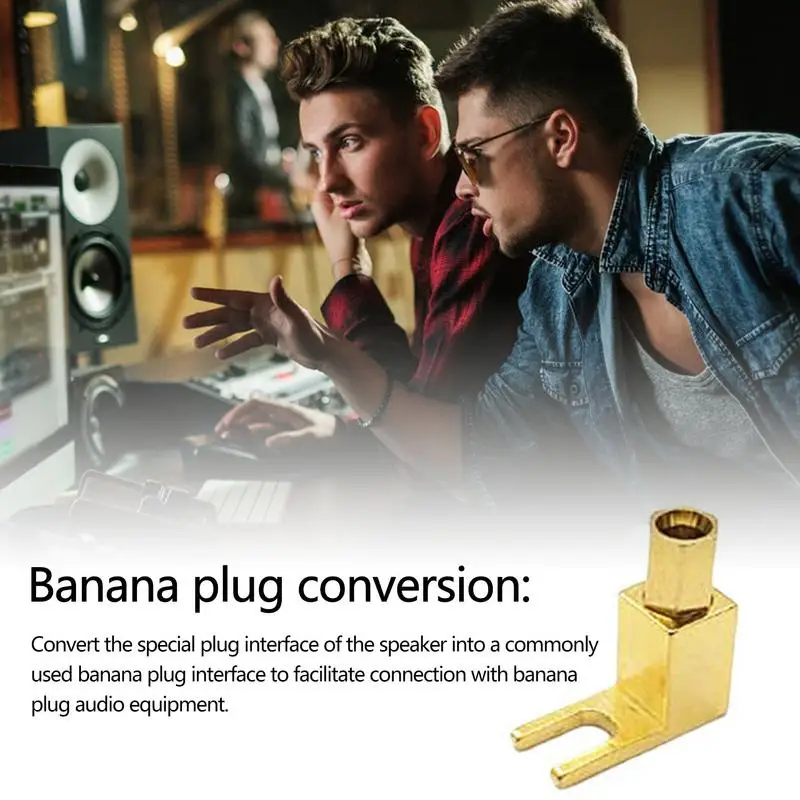 Gold Plated Speaker Plugs Speaker Connector Plug pure copper antique terminal banana head, speaker line conversion, banana
Gold Plated Speaker Plugs Speaker Connector Plug pure copper antique terminal banana head, speaker line conversion, banana