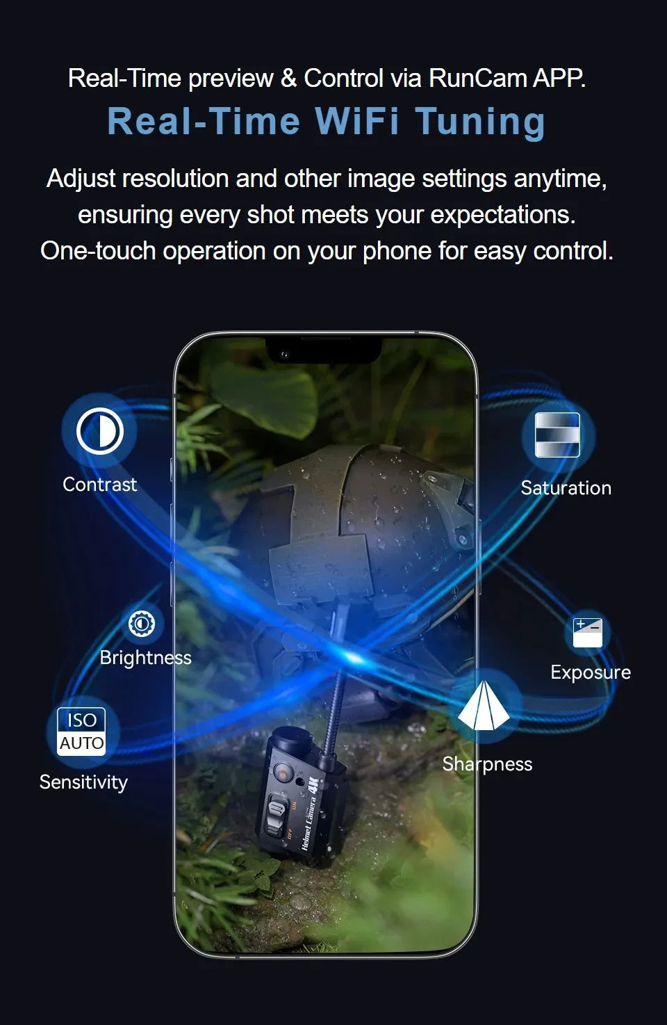 RunCam Helmet Camera 4K Face Mask Recorder Airsoft Recording Long Battery Life 1920*1080 60fps Built-in Wifi for RC FPV Drone
RunCam Helmet Camera 4K Face Mask Recorder Airsoft Recording Long Battery Life 1920*1080 60fps Built-in Wifi for RC FPV Drone