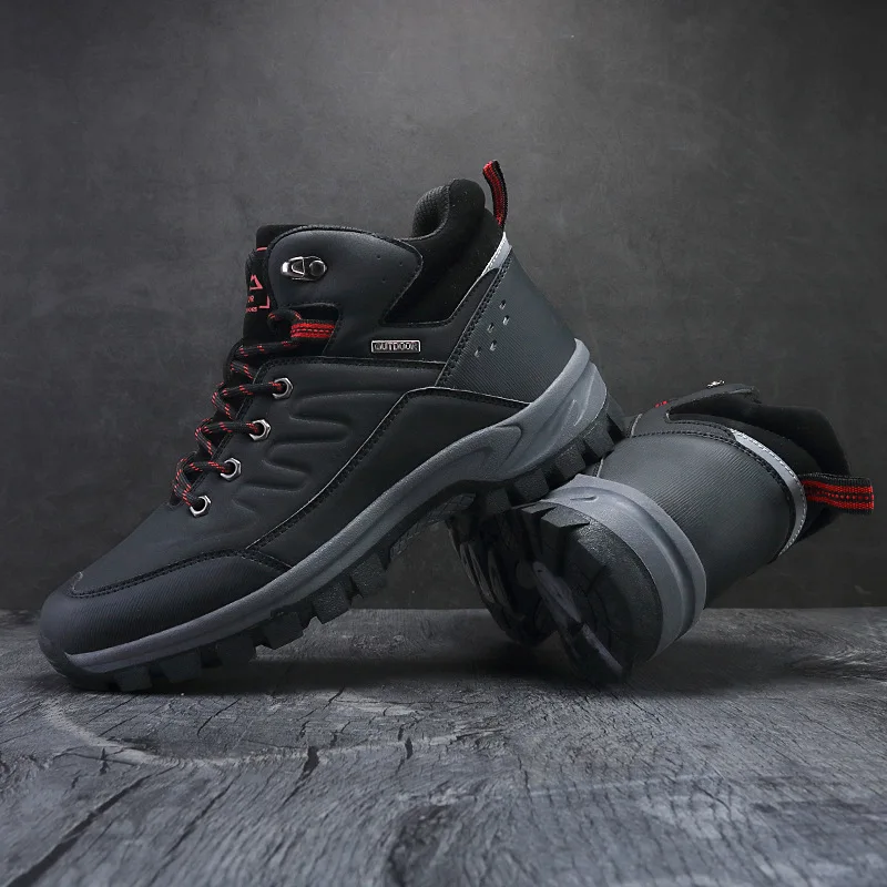 Зимние мужские уличные походные ботинки, теплые высокие зимние ботинки на флисовой подкладке, нескользящая обувь для пожилых отцов
Зимние мужские уличные походные ботинки, теплые высокие зимние ботинки на флисовой подкладке, нескользящая обувь для пожилых отцов