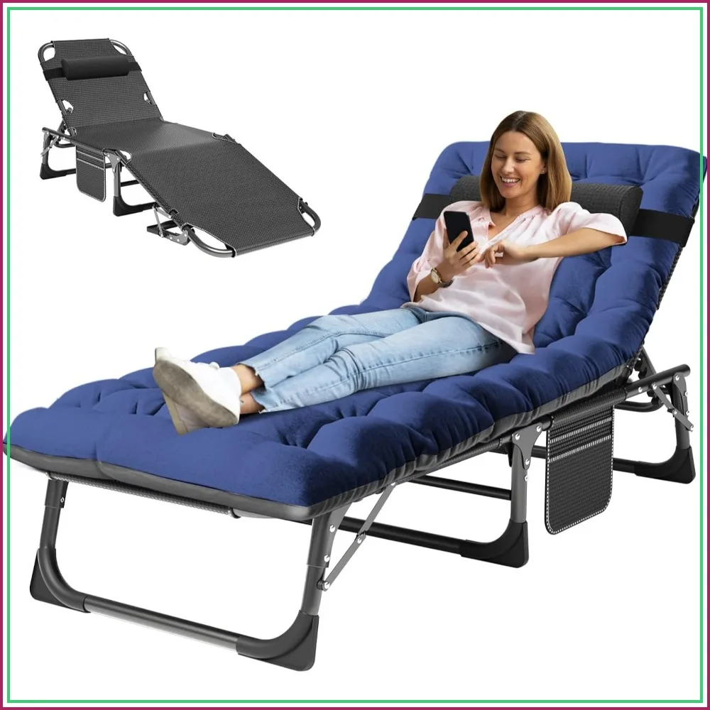 Folding Chaise Lounge Chair 5-Position Heavy Duty Patio Chair for Poolside Beach Lawn Camping
Folding Chaise Lounge Chair 5-Position Heavy Duty Patio Chair for Poolside Beach Lawn Camping