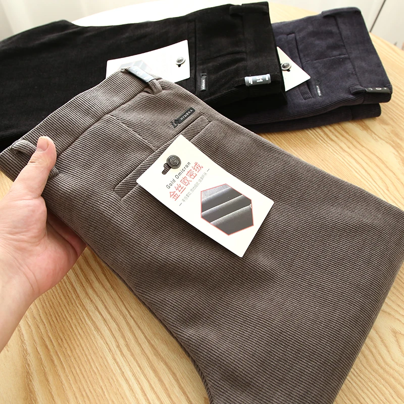 Thiened Busin Casual Pants One Button Straight Leg Golden Tead Omifce Warm mid Waist Youth Faion Winter Long Pants
Thiened Busin Casual Pants One Button Straight Leg Golden Tead Omifce Warm mid Waist Youth Faion Winter Long Pants