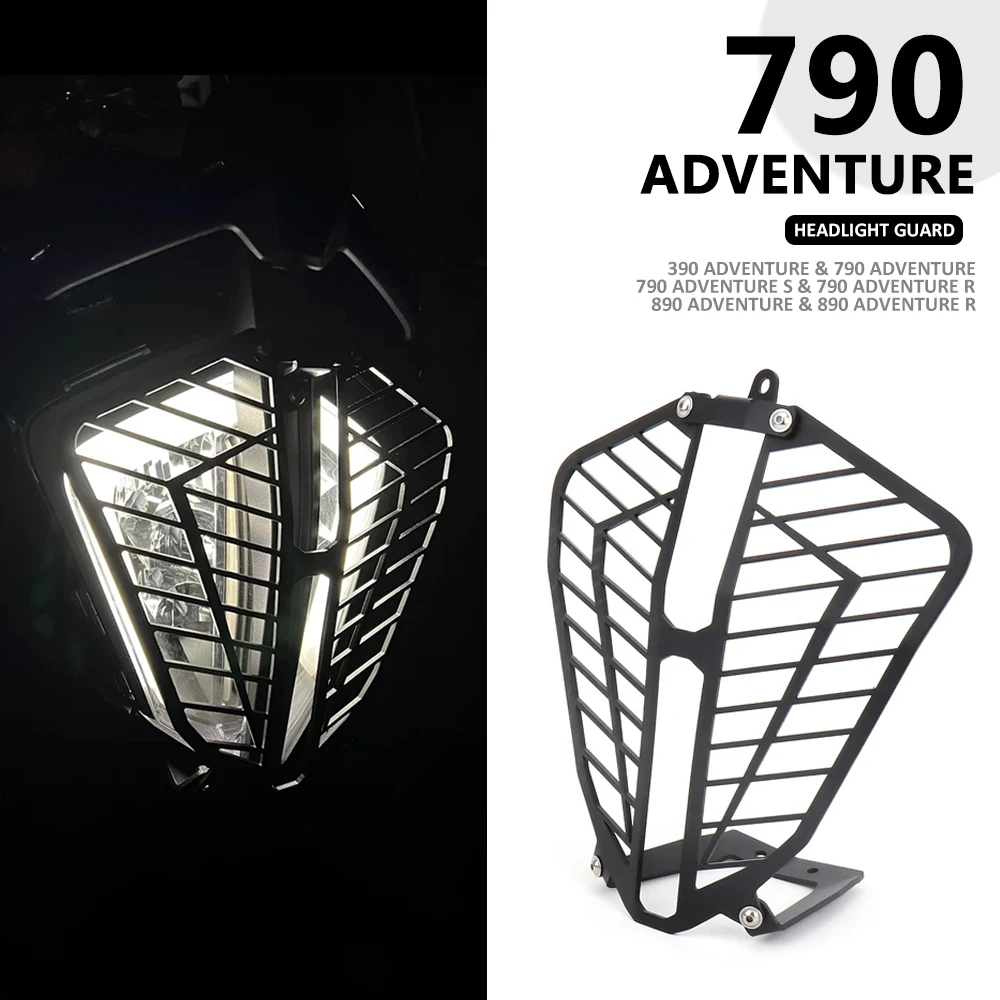 Motorcycle Metal Headlight Guard Protector Head Light Grill Grille Cover For 390 ADVENTURE 790 ADV 890 Advebture 2019-2023
Motorcycle Metal Headlight Guard Protector Head Light Grill Grille Cover For 390 ADVENTURE 790 ADV 890 Advebture 2019-2023
