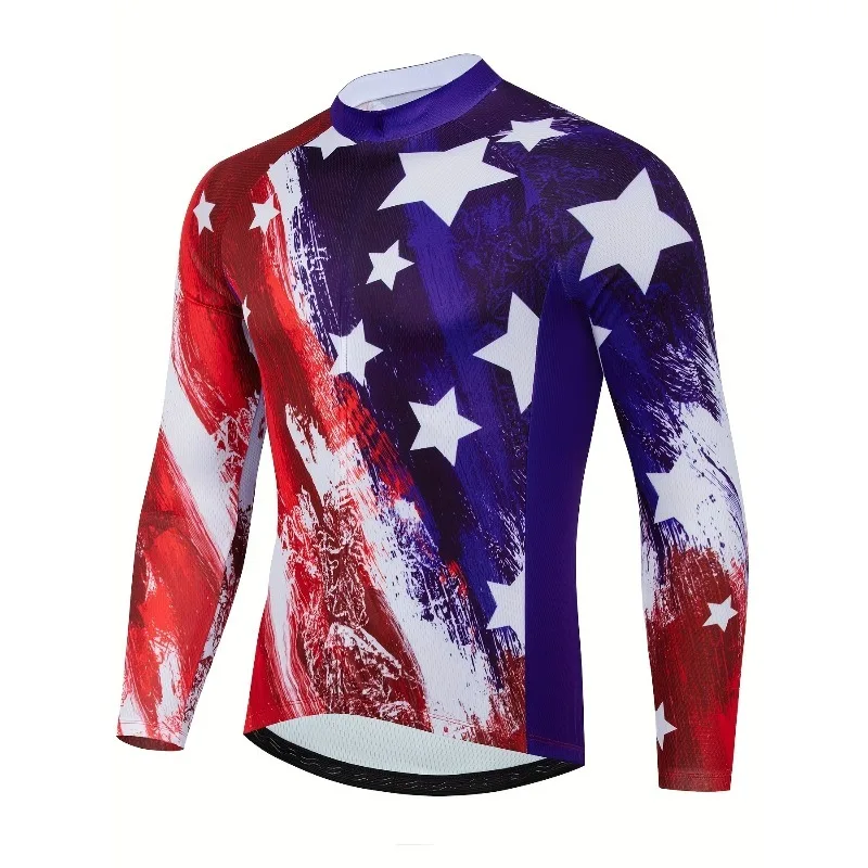 Men's Long Sleeved Cycling Sweatshirt, Breathable Sports Fabric, Road Bike, Round Neck Print Design, Suitable for All Seasons
Men's Long Sleeved Cycling Sweatshirt, Breathable Sports Fabric, Road Bike, Round Neck Print Design, Suitable for All Seasons