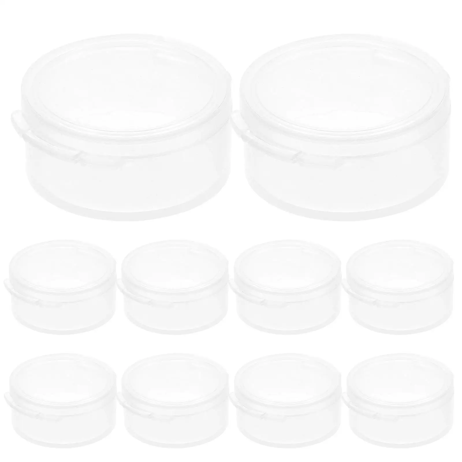 10 Pcs Earplug Storage Boxes Transparent Round Plastic Containers with Lids for Travel Display Food Safe PP Material
10 Pcs Earplug Storage Boxes Transparent Round Plastic Containers with Lids for Travel Display Food Safe PP Material