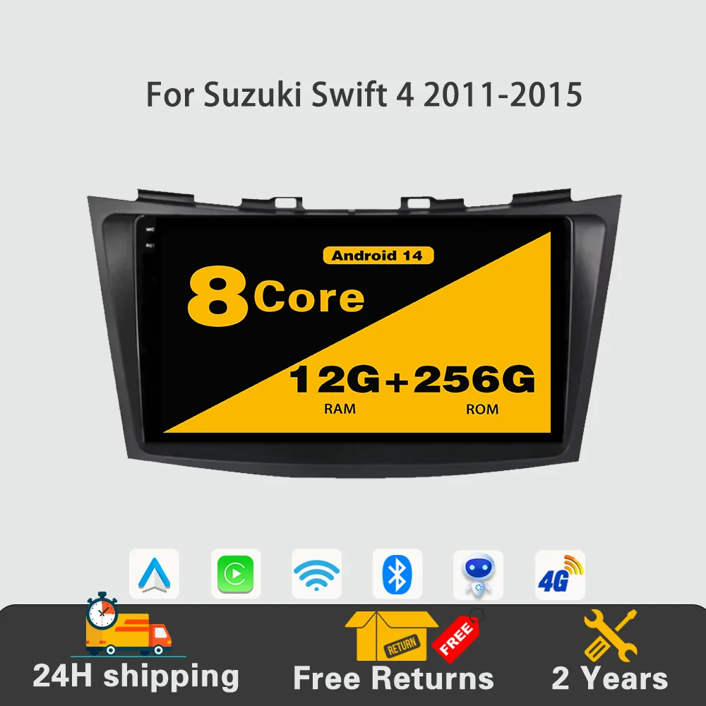 Android14 Car Radio Multimedia Player Video Player Navigation GPS 4G Carplay NO 2DIN For Suzuki Swift 4 2011 2012 2013 2014 2015
Android14 Car Radio Multimedia Player Video Player Navigation GPS 4G Carplay NO 2DIN For Suzuki Swift 4 2011 2012 2013 2014 2015