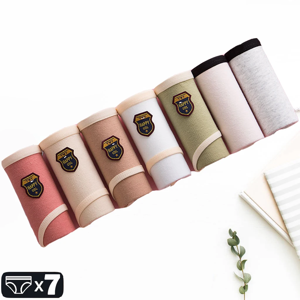 7Pcs Women's Cotton Underwear Girls Simple Cute Briefs Mid Waist Seamless Underpants Lady Cartoon Panties Cotton Female Lingerie
7Pcs Women's Cotton Underwear Girls Simple Cute Briefs Mid Waist Seamless Underpants Lady Cartoon Panties Cotton Female Lingerie