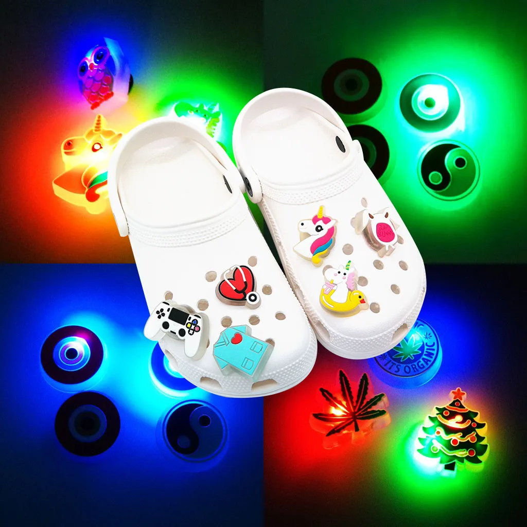 10pcs LED Luminous Shoe Charms Accessories Sneakers Shoe Decorations Pins for Clog Woman Men Unicorns Clips Jeans Dropshipping
10pcs LED Luminous Shoe Charms Accessories Sneakers Shoe Decorations Pins for Clog Woman Men Unicorns Clips Jeans Dropshipping