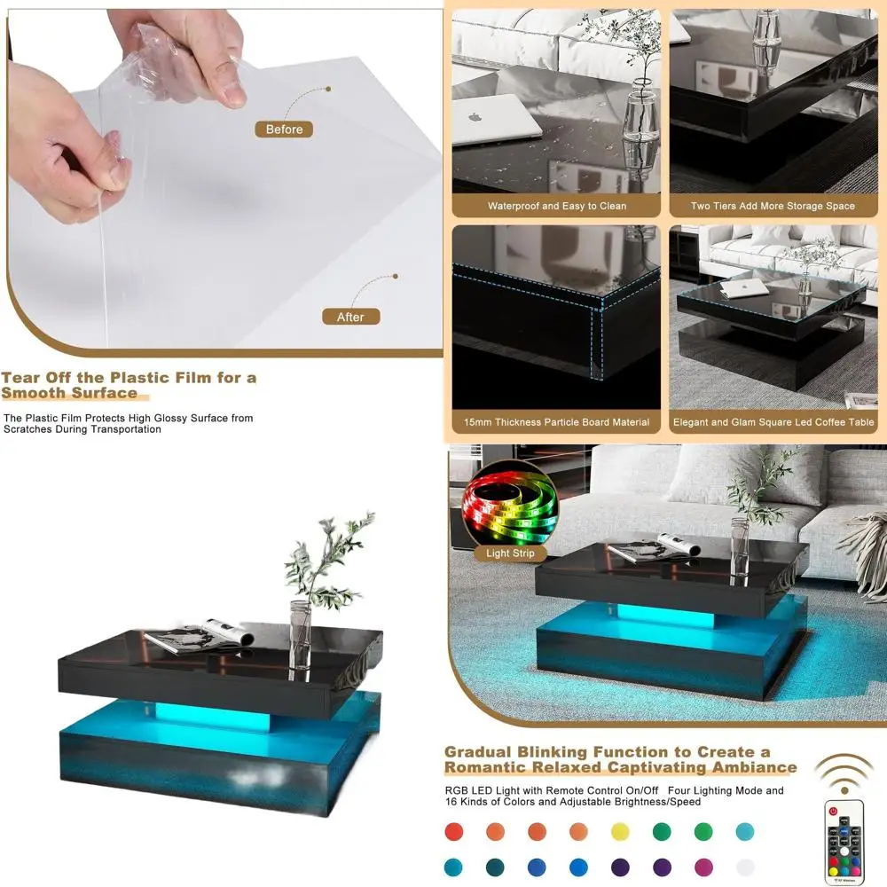 Современный двухуровневый квадратный журнальный столик с местом для хранения вещей для гостиной и столовых
Современный двухуровневый квадратный журнальный столик с местом для хранения вещей для гостиной и столовых