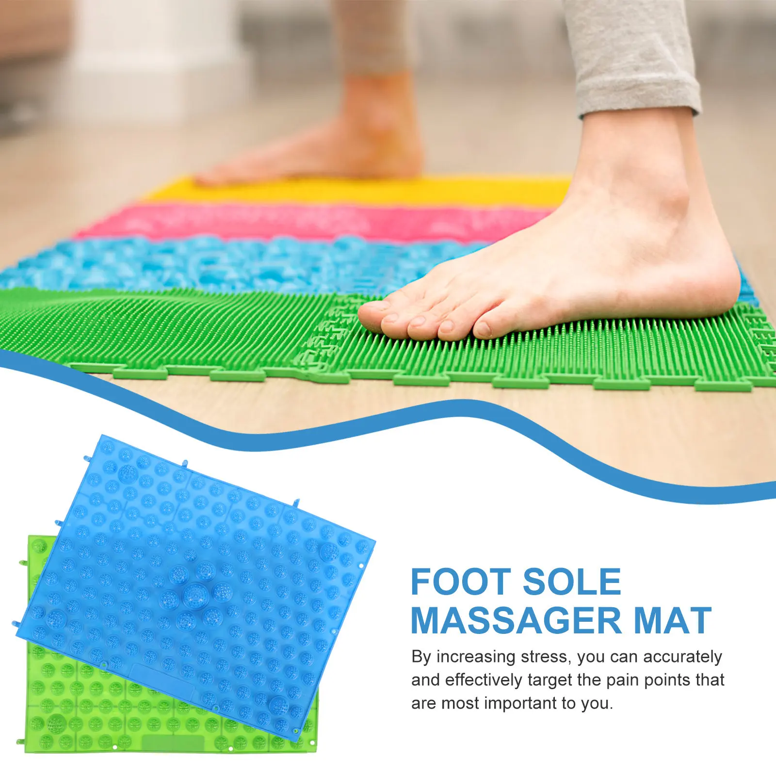Набор из 2 массажных ковриков для ног из ТПЭ, рефлексологическая подушка для домашнего и дорожного использования, массажер для акупунктурных точек стоп, снятие боли и усталости
Набор из 2 массажных ковриков для ног из ТПЭ, рефлексологическая подушка для домашнего и дорожного использования, массажер для акупунктурных точек стоп, снятие боли и усталости