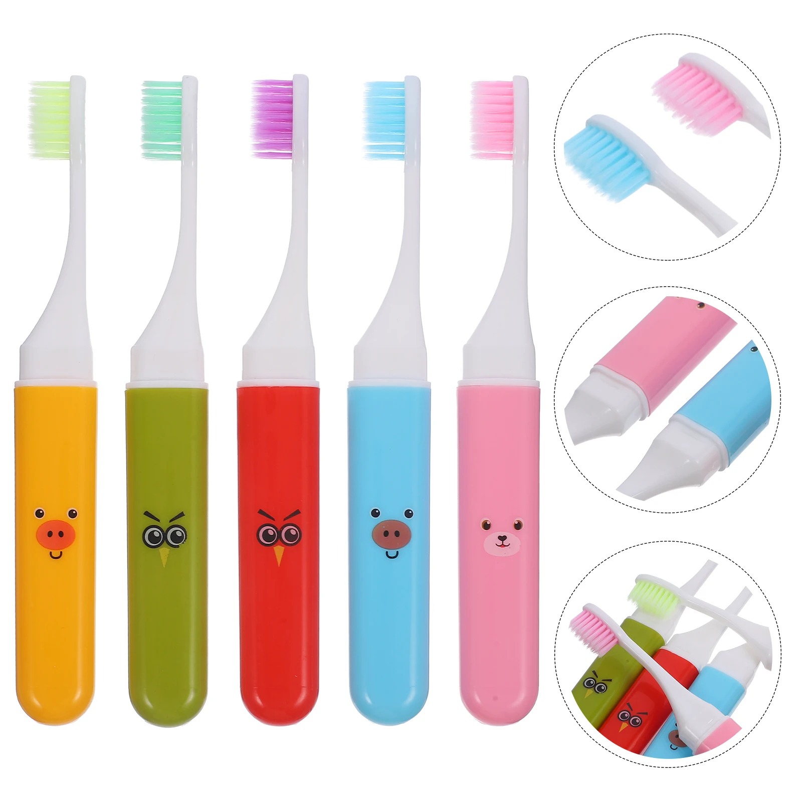 5 Pcs Portable Folding Toothbrush Kids Foldable Toothbrushes Travel Kit Cleaning Child
5 Pcs Portable Folding Toothbrush Kids Foldable Toothbrushes Travel Kit Cleaning Child