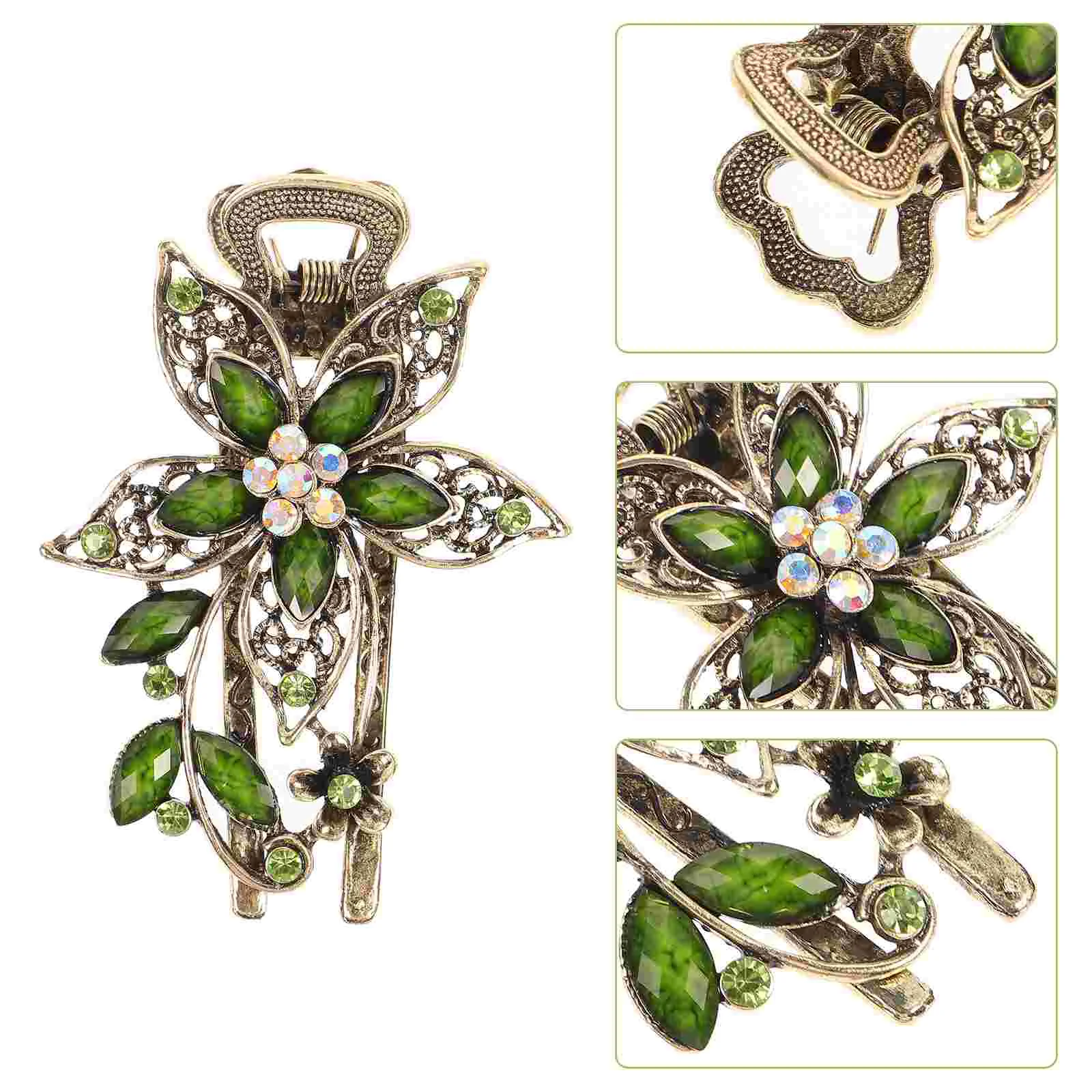 Womens Flower Hair Barrettes Clips for Girls Vintage Hairclip Clamp Green Pink Decor
Womens Flower Hair Barrettes Clips for Girls Vintage Hairclip Clamp Green Pink Decor