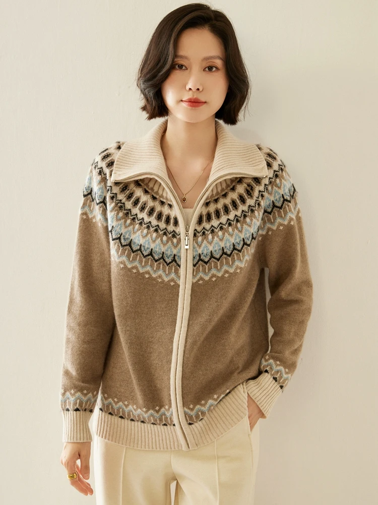 Light Luxury 100% Alxa Cashmere Women Sweater Autumn Winter Female Knitwear Elegant Soft Cardigan Long Sleeve Lady Clothing Tops
Light Luxury 100% Alxa Cashmere Women Sweater Autumn Winter Female Knitwear Elegant Soft Cardigan Long Sleeve Lady Clothing Tops