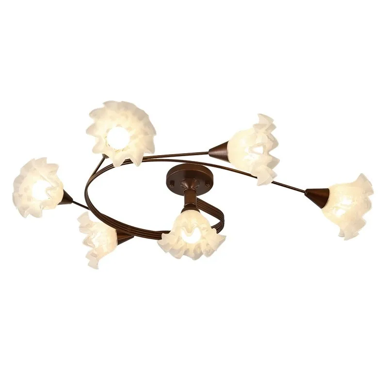 Medieval lily of the valley ceiling light retro master bedroom light country bed and breakfast high sense living room light
Medieval lily of the valley ceiling light retro master bedroom light country bed and breakfast high sense living room light