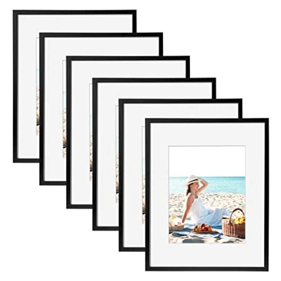 16 x 20 Picture Frame Set of 6, Classic Picture Frames Display Pictures with Mat or Without Mat, Wall Mounting Home Decor Colla
16 x 20 Picture Frame Set of 6, Classic Picture Frames Display Pictures with Mat or Without Mat, Wall Mounting Home Decor Colla