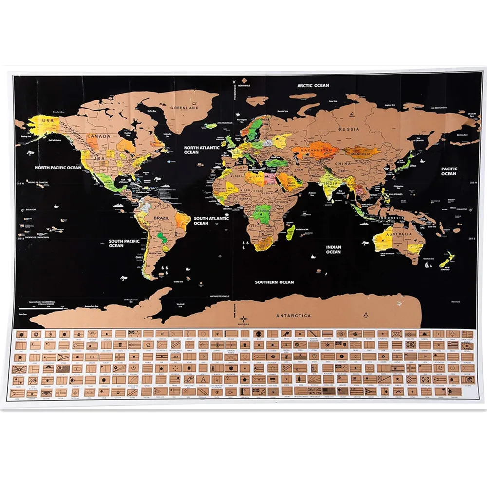 Deluxe Travel Scratch Off Maps Posters Creative Globe Scratch Maps Travel Maps With Flag for Home Decor Painting Travel Gifts N0
Deluxe Travel Scratch Off Maps Posters Creative Globe Scratch Maps Travel Maps With Flag for Home Decor Painting Travel Gifts N0