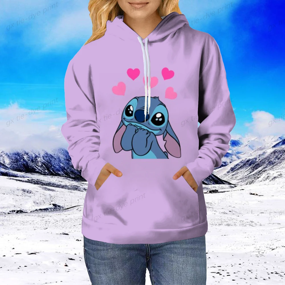 Disney Women's Y2k Casual Hoodies Autumn Winter Cartoon Kids Stitch 3D Print Round Neck Long Sleeve Femininas Pullover Sweater
Disney Women's Y2k Casual Hoodies Autumn Winter Cartoon Kids Stitch 3D Print Round Neck Long Sleeve Femininas Pullover Sweater