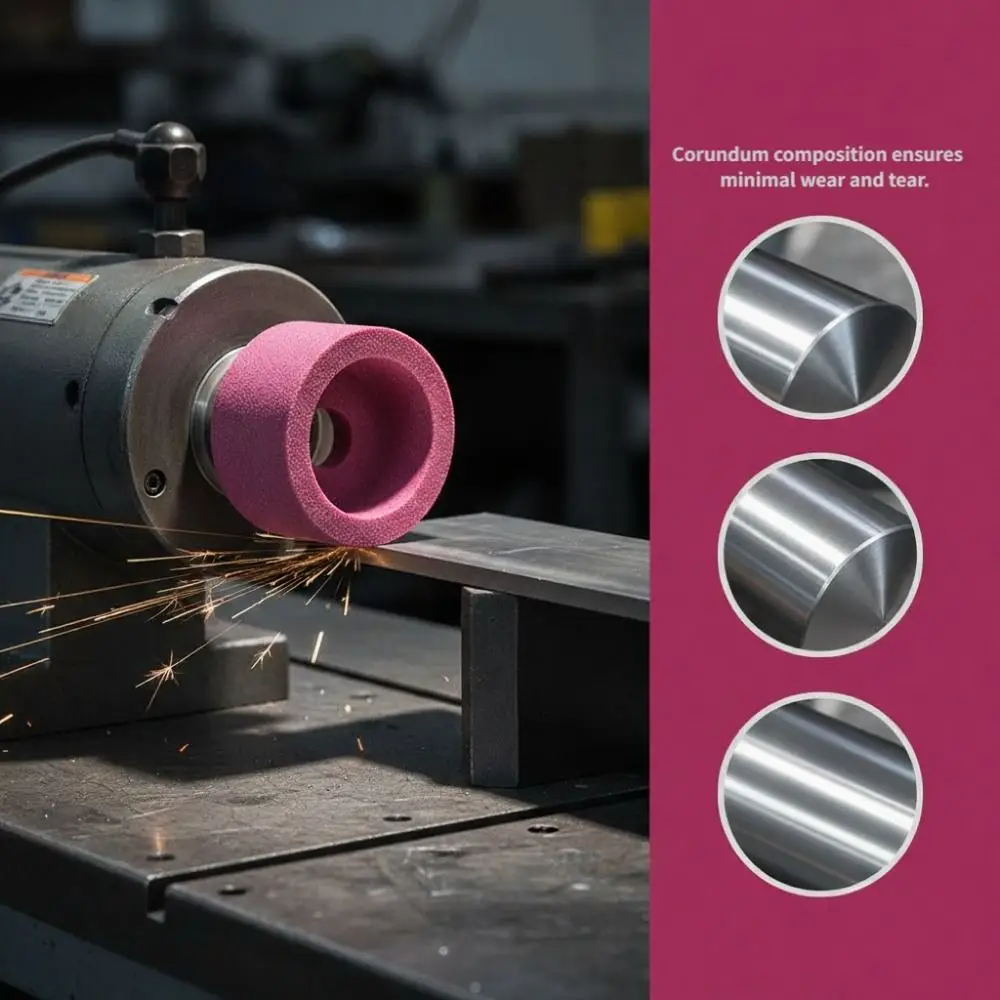 3 Inch Cup Grinding Wheel Chrome Corundum Red Abrasive Wheel 75 x 40 x 20mm 46 Grits / 120 Grits Grinding Wheel
3 Inch Cup Grinding Wheel Chrome Corundum Red Abrasive Wheel 75 x 40 x 20mm 46 Grits / 120 Grits Grinding Wheel