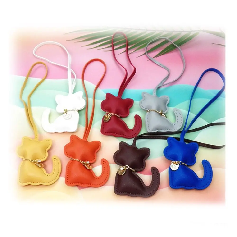 Cute Car Key Holder Cat Keychain Animal Fashion PU Leather Keyring Colorful Creative Kitty Bag Pendant Bag Hanging
Cute Car Key Holder Cat Keychain Animal Fashion PU Leather Keyring Colorful Creative Kitty Bag Pendant Bag Hanging