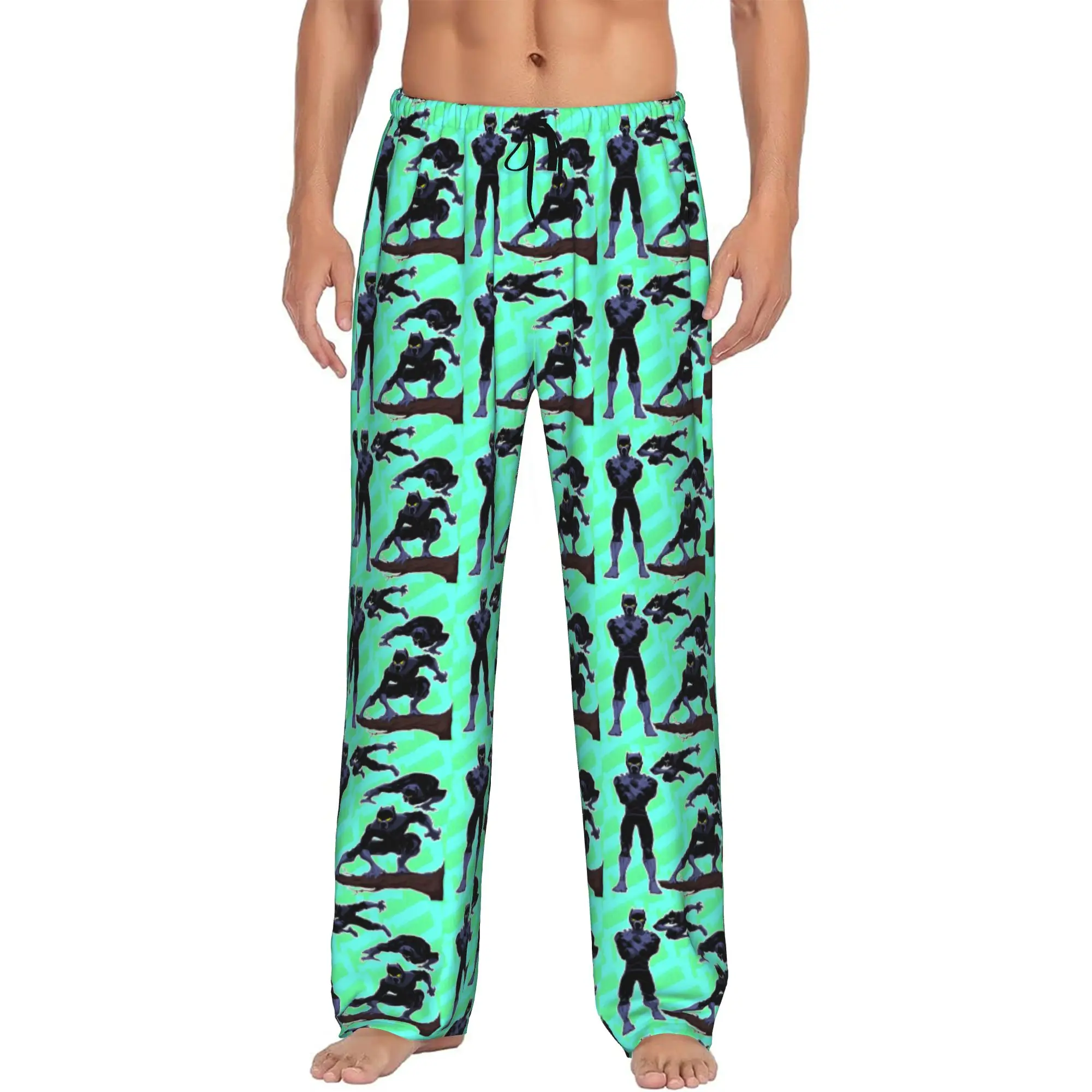 Custom Black Anime Panther Pajama Pants Men's Sleepwear Lounge Sleep Bottoms Stretch with Pockets
Custom Black Anime Panther Pajama Pants Men's Sleepwear Lounge Sleep Bottoms Stretch with Pockets