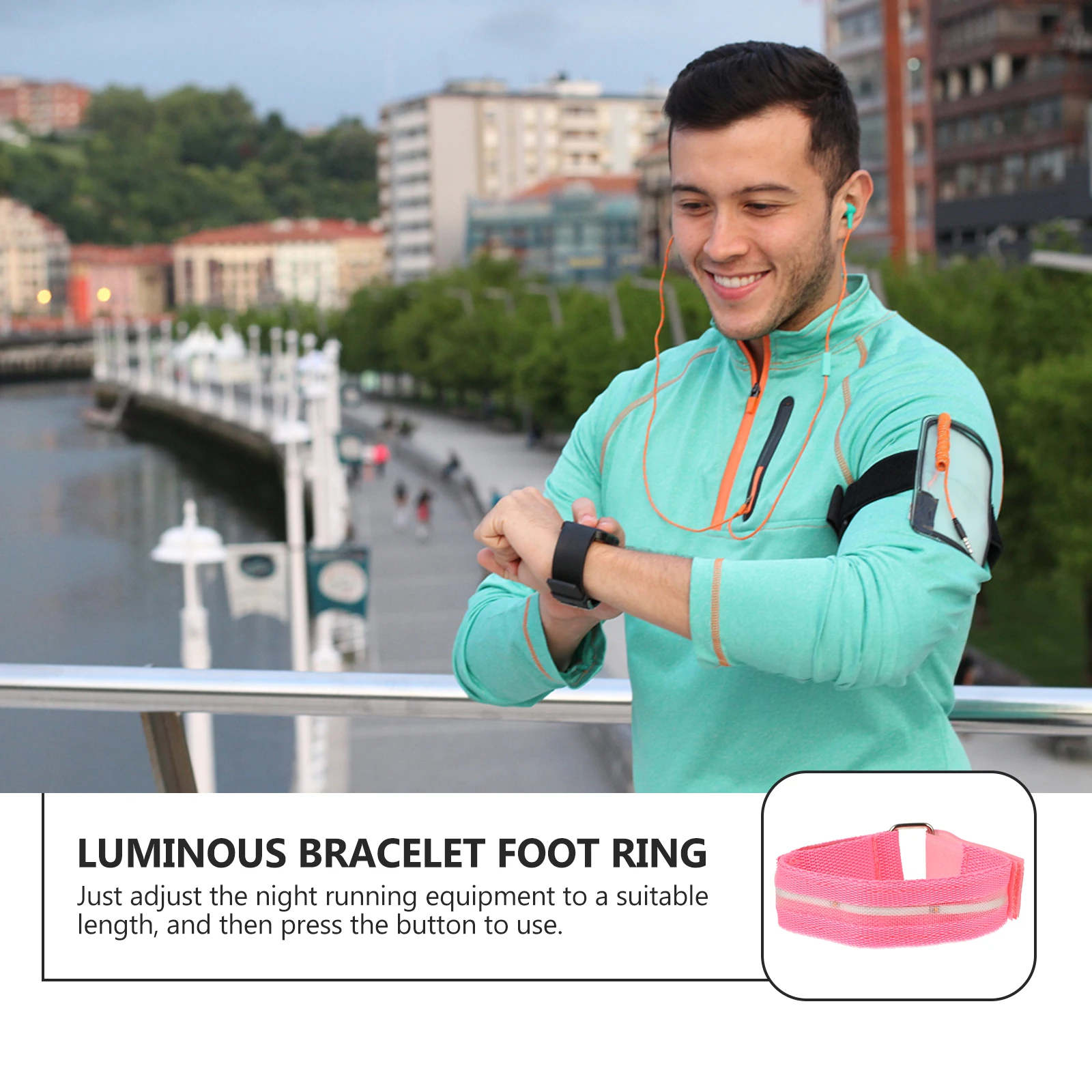 Luminous Armband LED Flash Light Night Running Gear Nylon Webbing Wristbands Dusk Safety Adjustable Outdoor Sports
Luminous Armband LED Flash Light Night Running Gear Nylon Webbing Wristbands Dusk Safety Adjustable Outdoor Sports