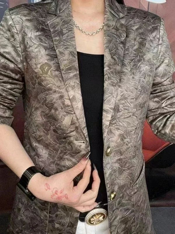 Spring Autumn Men's Fashionable Long Sleeve Printed Jacket High End Casual Style Polyester Fiber Breathable Daily Wear
Spring Autumn Men's Fashionable Long Sleeve Printed Jacket High End Casual Style Polyester Fiber Breathable Daily Wear