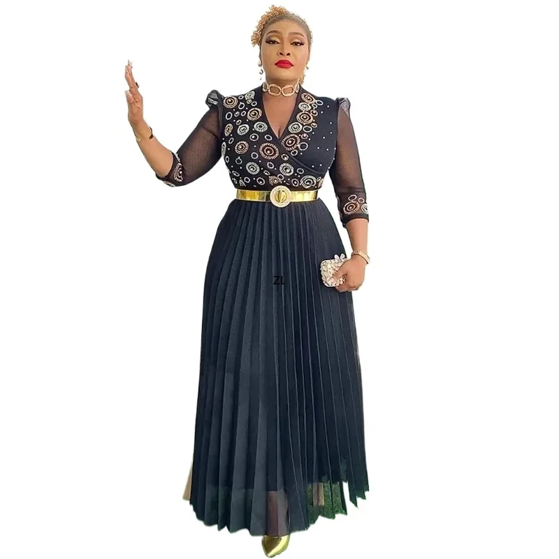 African Summer Diamonds Dresses For Women 2025 Fashion Abaya Clothing Plus Size Africa Daily Wear Party Birthday Long Dress
African Summer Diamonds Dresses For Women 2025 Fashion Abaya Clothing Plus Size Africa Daily Wear Party Birthday Long Dress