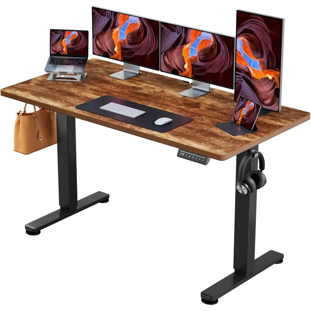Vintage Brown 63x28 Height-Adjustable Electric Sit-Stand Desk for Home Office
Vintage Brown 63x28 Height-Adjustable Electric Sit-Stand Desk for Home Office