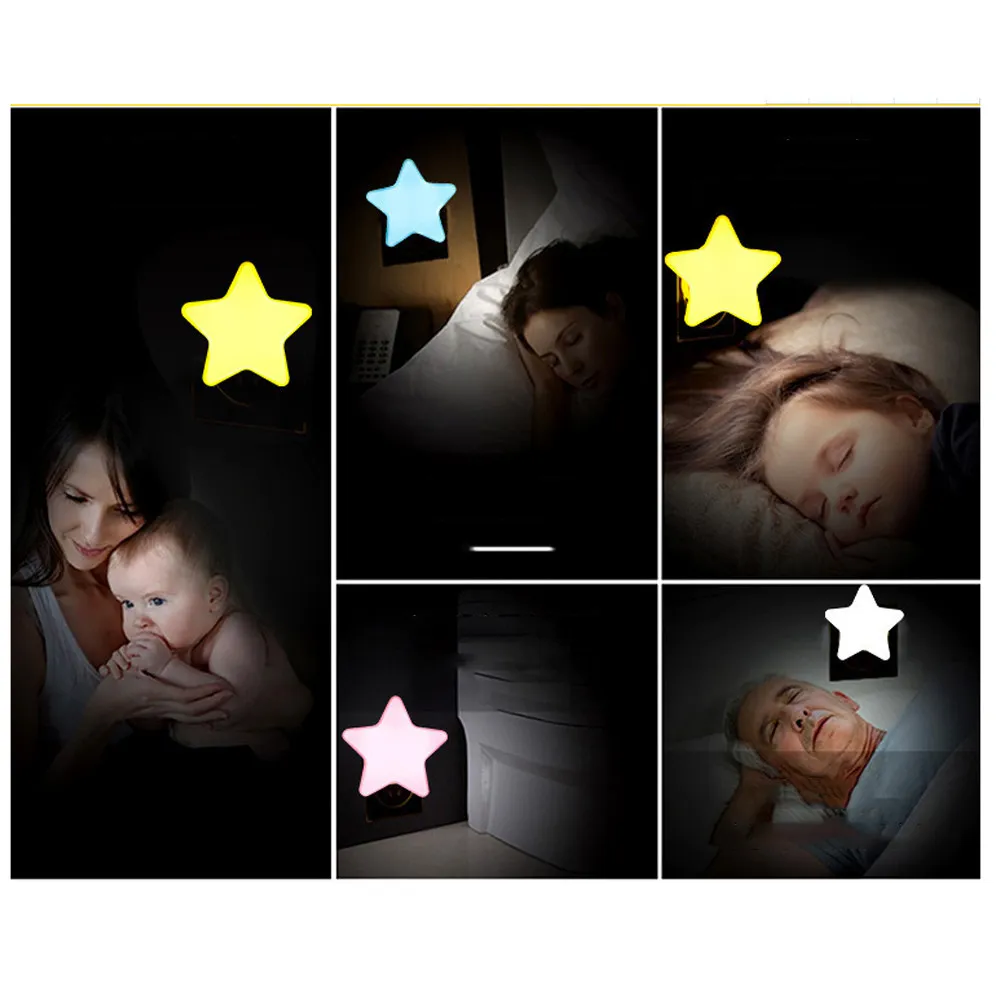 3Pcs LED Star Night Light Mini Cartoon Plug in Sleeping Lamp with Light Control Sensor Room Decor Sleeping Lamp
3Pcs LED Star Night Light Mini Cartoon Plug in Sleeping Lamp with Light Control Sensor Room Decor Sleeping Lamp