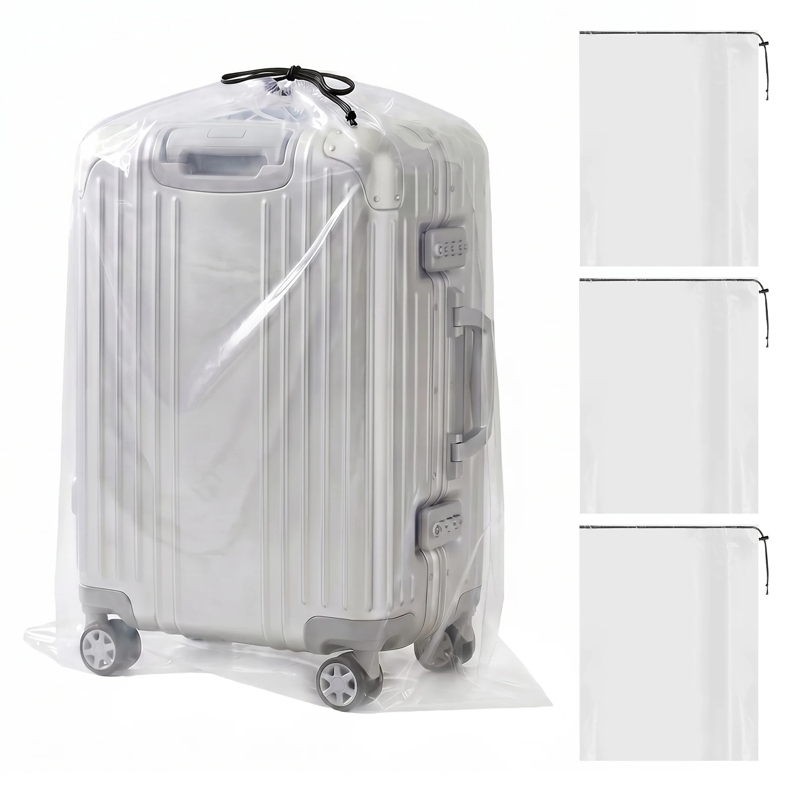 4Pcs Suitcase Dust Cover Clear Drawstring Luggage Box Storage Bag Dustproof Damp Proof Reusable Suitcase Blanket Quilt Organizer
4Pcs Suitcase Dust Cover Clear Drawstring Luggage Box Storage Bag Dustproof Damp Proof Reusable Suitcase Blanket Quilt Organizer