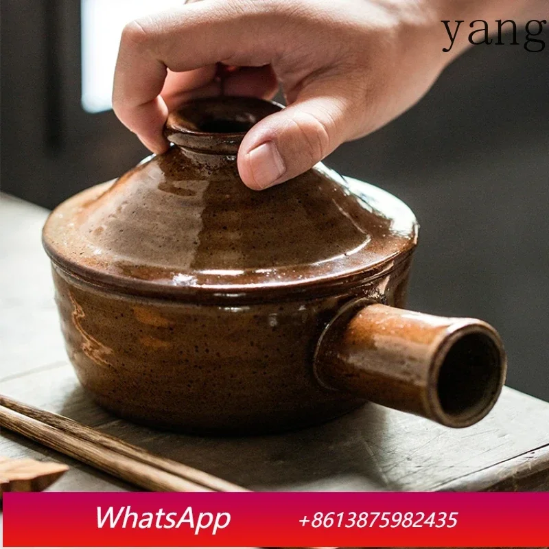 Casserole stew pot coarse pottery microwave small pot household claypot rice porridge high temperature soup pot with lid
Casserole stew pot coarse pottery microwave small pot household claypot rice porridge high temperature soup pot with lid