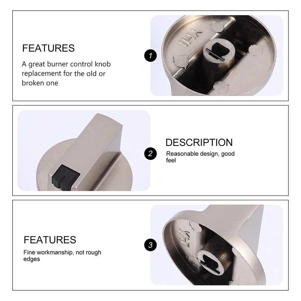 4 Pcs Gas Stove Knob Zinc Alloy Kitchen Cooker Knobs 6mm Hole Diameter Convex Handle Easy Install Replacement Parts
4 Pcs Gas Stove Knob Zinc Alloy Kitchen Cooker Knobs 6mm Hole Diameter Convex Handle Easy Install Replacement Parts
