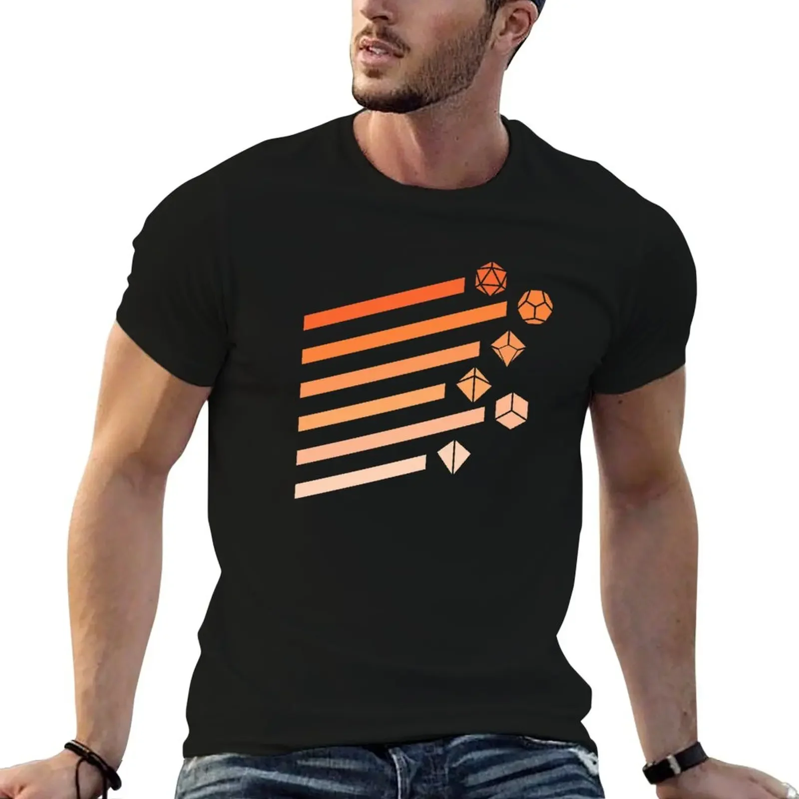 Orange Polyhedral Dice Set Vintage Ray Tabletop Player RPG Addict T-Shirt Short sleeve tee vintage anime shirt Men's clothing
Orange Polyhedral Dice Set Vintage Ray Tabletop Player RPG Addict T-Shirt Short sleeve tee vintage anime shirt Men's clothing