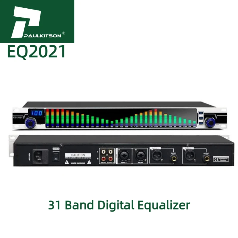 Paulkison Equalizer EQ2021 Graphic 31-Band Equalizer Audio Control Equalizer Audio Profesional Audio Sound Equipment
Paulkison Equalizer EQ2021 Graphic 31-Band Equalizer Audio Control Equalizer Audio Profesional Audio Sound Equipment