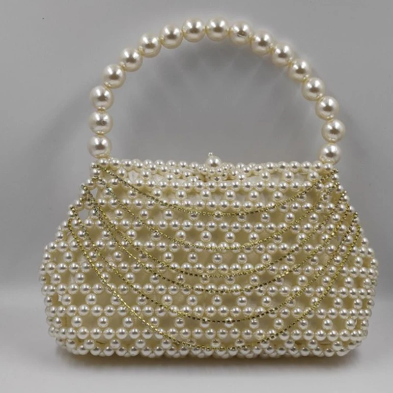 Handmade Acrylic Bead New Women's Bag Ins Elegant Pearl Hollow Chain Design Handbags for Women 2025 Customizable Color Logo
Handmade Acrylic Bead New Women's Bag Ins Elegant Pearl Hollow Chain Design Handbags for Women 2025 Customizable Color Logo